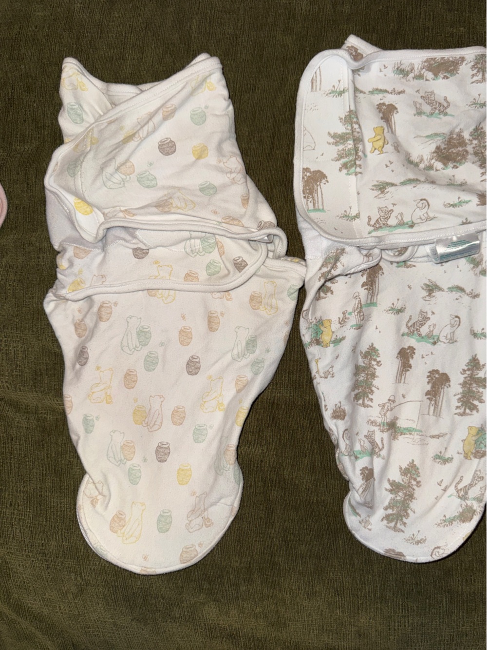 Set of 2 Disney Baby Winnie The Pooh Swaddles
